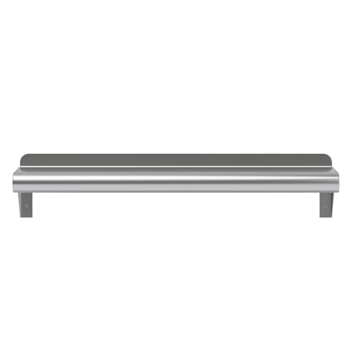 AmGood Narrow 6 in. Deep x 24 in. Wide Stainless Steel Wall Mount Shelf with Backsplash - Bathroom, Restroom & Spice Storage | NSF 18-Gauge 430, Holds 140 lbs | Bullnose Edge, Brackets Included - size: 6 in. x 24 in.