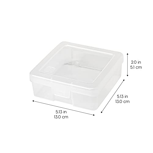 IRIS USA Clear Cases |Made in USA| Plastic Box Organizers (18-Pack)- Small - size: 18 - Pack, style: Small