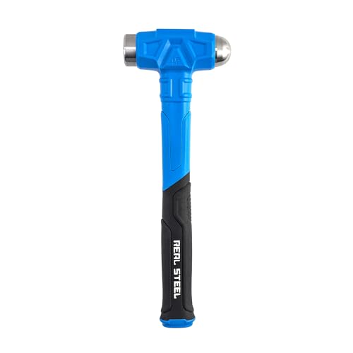 Real Steel 16 Oz Ball Peen Dead Blow Hammer, Anti-Vibration Heavy Duty Hammer for Metal Working - size: 16 Oz