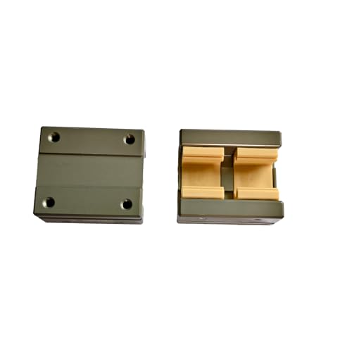 2 Pcs HGH15 Bearing seat, 15mm HG15 Linear Motion Ball Bearing Bracket Slider Sliding CA Block, Used for Replacing Square Linear Slide Rail HGH15 as a CNC kit Part