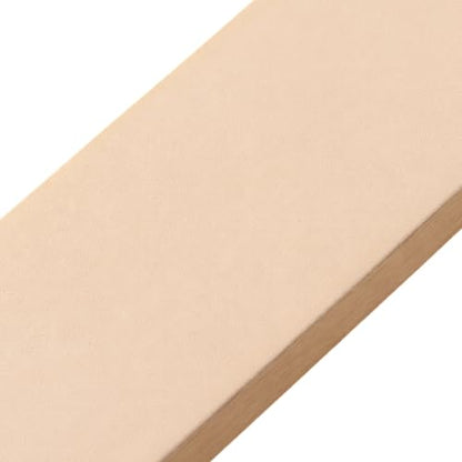 Large Knife Sharpening Leather Strop Kit with 1000 Grit 50% Diamond Paste 15-17 Microns, Green Compound, Double-Sided Paddle Honing Block for Knives, Chisels, Woodcarving Tools