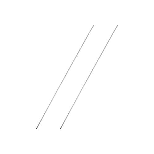 uxcell 1mm x 150mm 304 Stainless Steel Solid Round Rod for DIY Craft - 2pcs - size: 1 mm x 150 mm