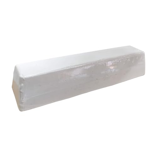 1.1 Pound White Stainless Steel Polishing Buffing Compound Bar 1pc - color: White