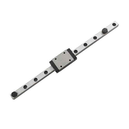 MGN7 Linear Rail 50mm 1.97" 1PCS MGN7 Miniature Linear Motion Slide Rail + 1PCS MGN7H 7mm Linear Sliding Bearing Carriage Block Black for 3D Printer and CNC Machine - size: L: 50mm / 1.97 inch, style: MGN7 Rail + H Block