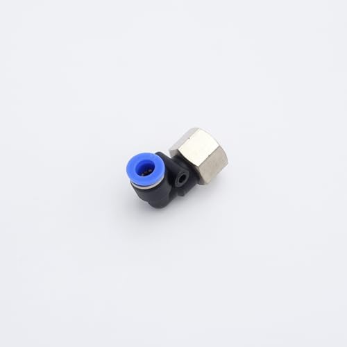 Push to Connect Fitting 1/4" Tube OD x 1/4" FMNPT, Female Elbow - size: 1/4" FMNPT - 1/4" OD