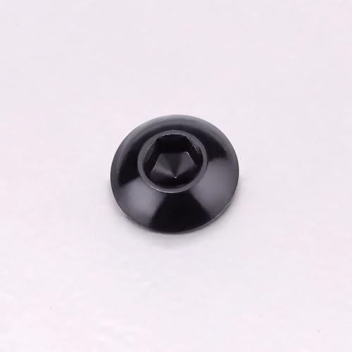 1/4-20 x 1-1/4" (20 Pack) Button Head Socket Cap Screws Bolts, Stainless Steel 304 (18-8), Allen Hex Drive, Coarse Thread, Fully Threaded, Black Coated - size: 1/4-20 x 1-1/4"