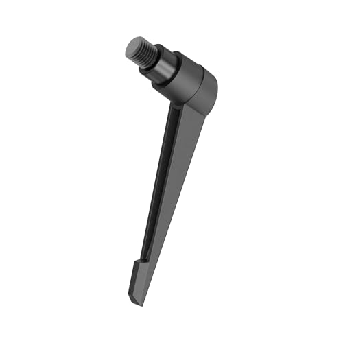 2PCS Clamping Lever Handles, M6 x 16mm Male Thread, Adjustable Quick Release Locking Rotating Screw Bolt Stud Knobs Apply for Lathe Machinery, Black - size: M6 x 16mm