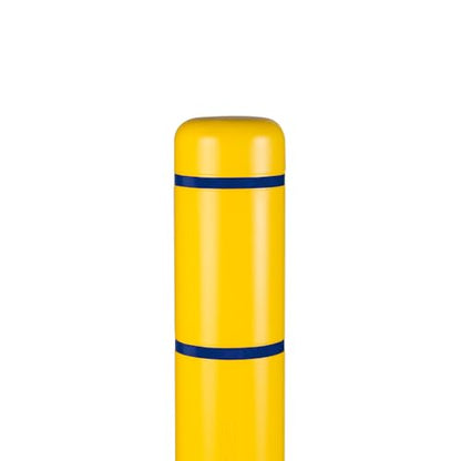 BollardGard 7" x 60" Bollard Cover Yellow - Innoplast (Yellow Blue Tape) - color: Yellow blue tape, size: 7\"x60\"
