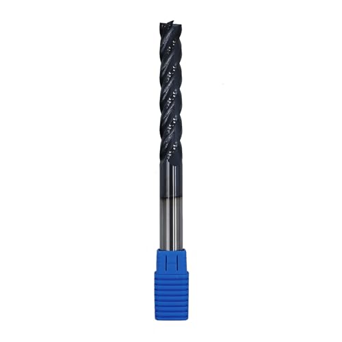 1/2in Solid Carbide Long End Mill, 4 Flutes, 30 Degree Helix - size: 1/2in