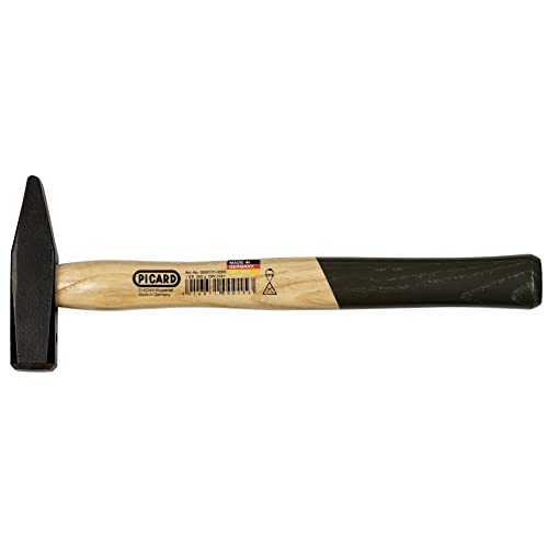 Picard Riveting Hammer 500g – German Pattern, Hardened Steel Head, Black Powder Coated, Ash Handle, Blacksmith Tools & Metalworking – 0000101-0500 - size: 500g