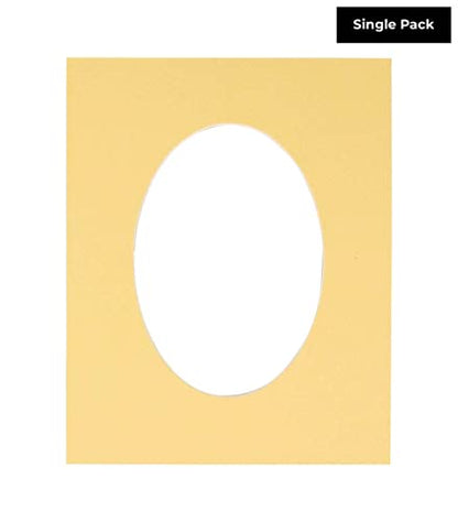 CountryArtHouse Marzipan Beige Acid Free 30x42 Oval Picture Frame Mat with White Core Bevel Cut for 26x40 Pictures - Fits 30x42 Frame - Pack of 1 Matboard - size: 1 Matboard