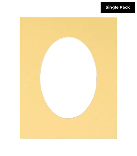 CountryArtHouse Marzipan Beige Acid Free 30x42 Oval Picture Frame Mat with White Core Bevel Cut for 26x40 Pictures - Fits 30x42 Frame - Pack of 1 Matboard Show Kit with Acid Free Backing & Clear Bag - size: 1 Matboard Kit With Acid Free Backing & Clear Ba