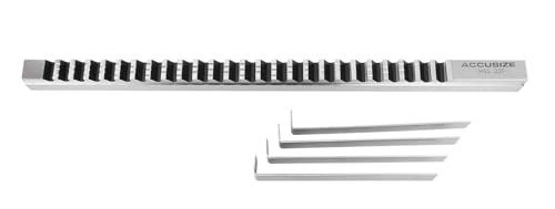 Accusize 22 mm Style F HSS Keyway Broach, 5001-0028 - size: 22mm-F