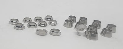 10 Sets of 1/4" Compression Fitting Ferrules, 316 Stainless Steel