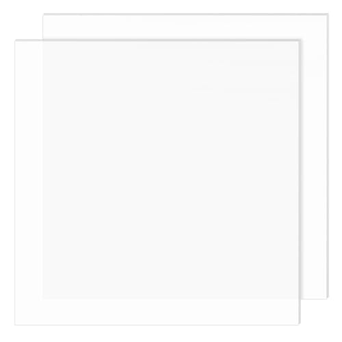 BENECREAT 2Pcs 8inch Square Silicone Sheet, 4mm White DIY Gasket Material, Reusable Pad for Kitchen Counter Protection, DIY Applications, Craft Projects - color: White, size: 0.79x0.79x0.16inch