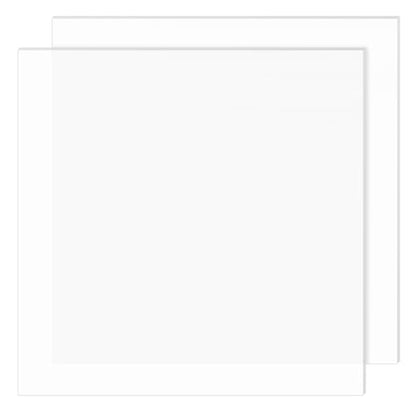 BENECREAT 2Pcs 8inch Square Silicone Sheet, 4mm White DIY Gasket Material, Reusable Pad for Kitchen Counter Protection, DIY Applications, Craft Projects - color: White, size: 0.79x0.79x0.16inch
