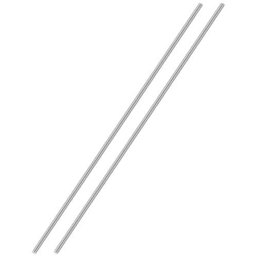 M2.5-0.45 Fully Threaded Rod 200mm Length Coarse Thread 2Pcs - size: M2.5-0.45 200mm