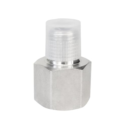 Stainless Steel M22*1.5 Female x 1/4" NPT Male Adapter Pressure Gage - size: M22*1.5 Female x 1/4" Male NPT