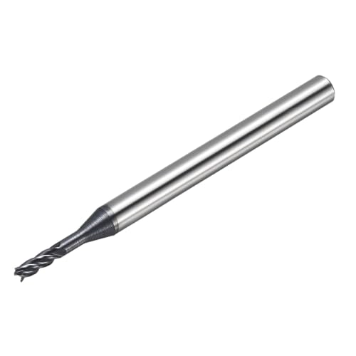 2.05mm Carbide End Mill, 9mm Cut L, 50mm L, 4mm Shank, Black - color: Black, size: 2.05mm Dia,9mm CL,50mm L,4mm Shank