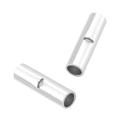 Non Insulated Butt Connectors Kit (100PCS(AGW14-12) Tinned Copper) - size: 100PCS( AGW14-12)Tinned Copper