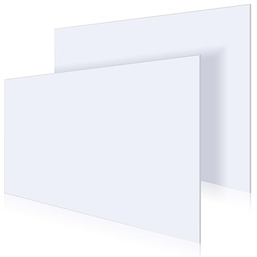 Frienda 2 Pcs 1/4 Thick, 47 x 23.6 White Hdpe Sheet Hdpe Plastic Sheet High Density Polyethylene Sheet Board Rectangular Solid Tapping Block for DIY Projects Home Floor Improvement - size: 47 x 23.6 x 1/4''