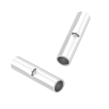 Non Insulated Butt Connectors Kit (100PCS(AGW16-14) Tinned Copper) - size: 100PCS( AGW16-14)Tinned Copper