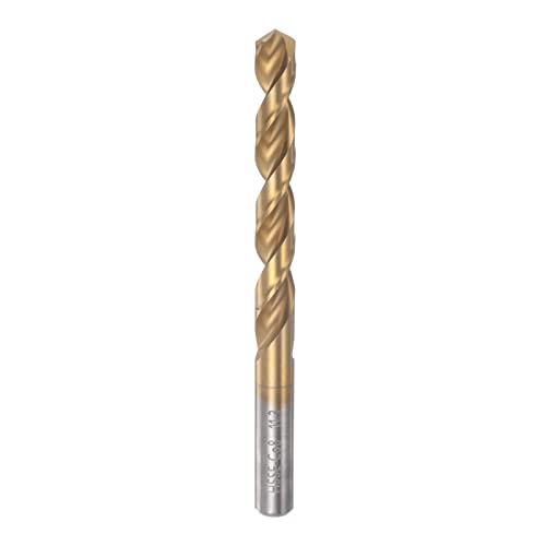 HARFINGTON Twist Drill Bit 11.3mm Titanium Coated (HSS-E) M42 High Speed Steel 8% Cobalt Straight Shank for Stainless Steel Aluminum Alloy Metal - size: 11.3mm