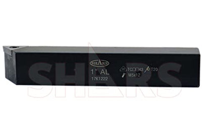 Shars (5 Pcs) 1" Indexable Carbide TCMT Insert Turning Tool Set 404-1044 L] - size: 1" 404-1044