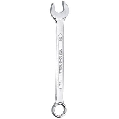 HARFINGTON Metric Combination Wrench, 24mm Open End & 15-Degree Offset - size: 24mm