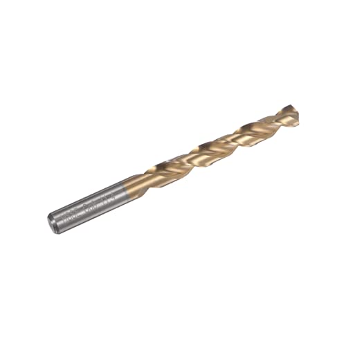 HARFINGTON Twist Drill Bit 11.4mm Titanium Coated (HSS-E) M42 High Speed Steel 8% Cobalt Straight Shank for Stainless Steel Aluminum Alloy Metal - size: 11.4mm
