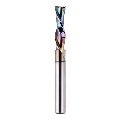 SpeTool 1/4 Inch Shank Downcut Spiral Router Bit 1/4 Inch Cutting Diameter 1 inch Cutting Length with Extra Long Life Coating CNC Router Bits End Mill for Woodwork Mortise Slot - size: 1/4" Dia - 1" CL -1/4" Shank, style: DOWN CUT
