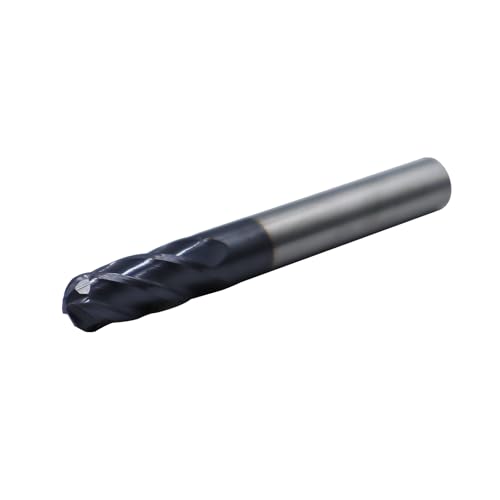 5/16in Ball Nose Solid Carbide End Mill, 30 Degree Helix, 4 Flute - size: 5/16in