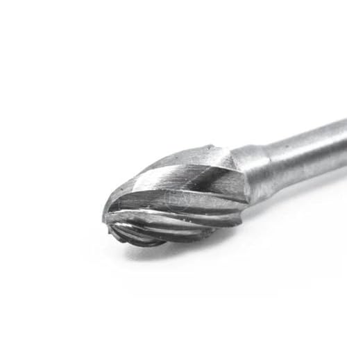 Benchmark Abrasives Oval/Egg Shape Premium Tungsten Carbide Burr with 1/8 Inch Shank Aluminum Cut Rotary Tool, Rotary File Engraving Tool for Non-Metals Shaping Carving – 1/8” Shank, SE-51NF - style: SE-51NF