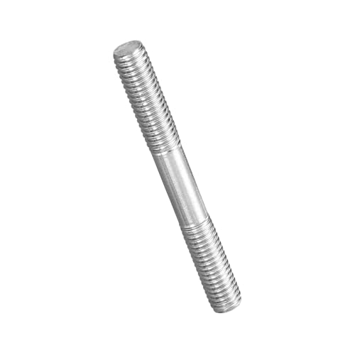 METALLIXITY Double End Threaded Stud Screw(M8x60) SS304 Silver - size: M8 x 60mm