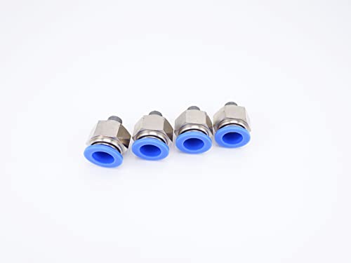 Push to Connect Fitting 1/2" Tube OD x 1/8" MNPT, Male Straight - size: 1/8" MNPT - 1/2" OD