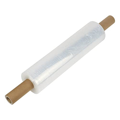 BOMEI PACK Stretch Film Wrap - Industrial Clear Plastic Stretch Wrap 1000 Feet 80 Gauge 4 Packs with Handle, Pallet Wrap for Packing, Moving Supplies, Packing Wrap Plastic Roll 15 Inches