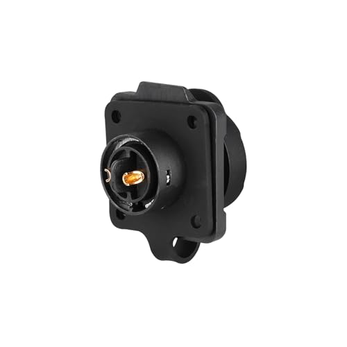 CNLINKO LP-16 IP68 Industrial Waterproof Connector Quick Plug Circular Connector PBT Plastic Shell Aviation Connector M16 2-9 Pin Flange Socket (2 Pin) - size: 2 Pin, style: 4-Hole Set/Plug without Cable