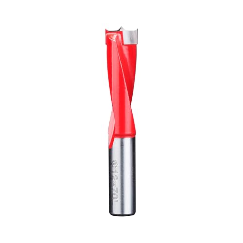 HUHAO 12mm Carbide Tipped Brad Point Boring Bit, Left Hand Dowel Drill Bits - size: 12mm Dia x 70mm Long x 10mm Shank L