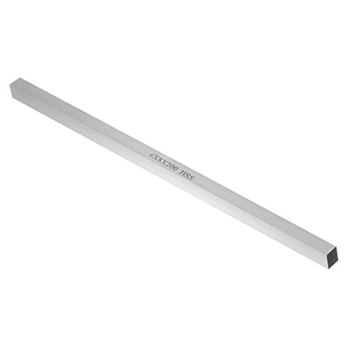 uxcell HSS Lathe Tool Bit 8mm x 8mm x 200mm, Square Lathe Turning Tool Blanks, High Speed Steel Rectangular Fly Cutter Mill Blank - size: 8mm x 8mm x 200mm