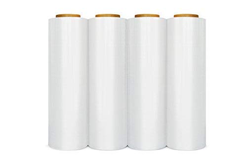 PSBM Blown Hand Stretch Wrap/Shrink Film 18" x 1000 feet 120 Gauge 4 Rolls
