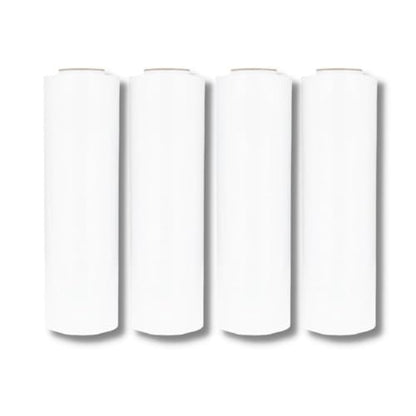 PSBM Dark White Stretch Wrap, 192 Rolls 18 Inch x 1000 Feet 100 Gauge, Heavy Duty Plastic Wrap Industrial Strength Shrink Film for Moving, Packing & Shipping - color: White, size: 192 Rolls