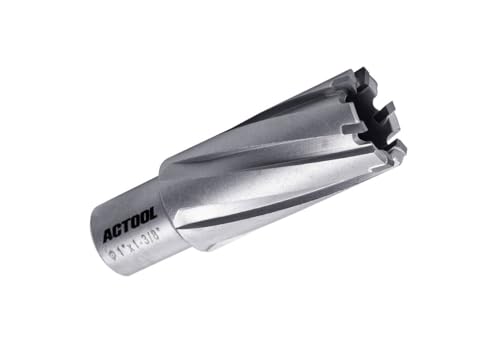 1'' Diameter x 1-3/8'' Depth of Cut Carbide Tipped TCT ANNULAR Cutter with 3/4'' Weldon Shank - size: 1'' x 1-3/8''