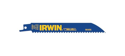 IRWIN Tools Reciprocating Saw Blade, Metal-Cutting, 6-Inch 24 TPI, 5 Pack (372624P5) - size: 6", style: 24TPI / 24TPI / 5-count