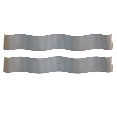 1/8 Inch Wavy Steel Parallel Set, Parallel Blocks Set of 9 Pairs Corrugated Parallel Spacers