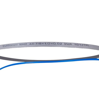 44-7/8-Inch x 1/2 Portable Bandsaw Blade 10-14 TPI, bandsaw Blades for Milwaukee 48-39-0551,DeWalt DCS374B Band Saw Blades 44-7/8" x 1/2" x .020", 3-Pack for DW3984 - size: 10/14TPI