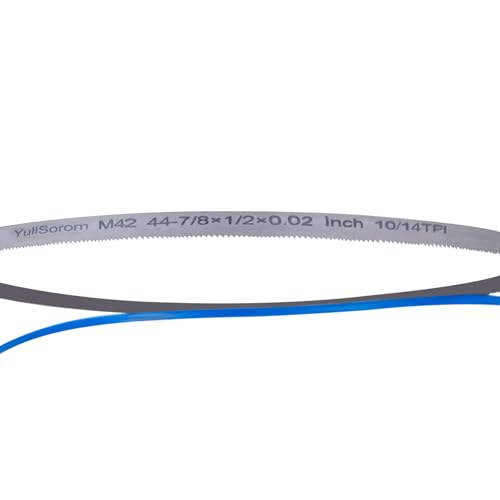 44-7/8-Inch x 1/2 Portable Bandsaw Blade 10-14 TPI, bandsaw Blades for Milwaukee 48-39-0551,DeWalt DCS374B Band Saw Blades 44-7/8" x 1/2" x .020", 3-Pack for DW3984 - size: 10/14TPI