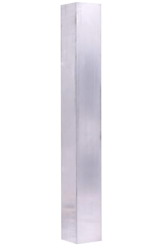 2" X2"Square Aluminum BAR 12" Long +0/ -.05" 6061 General Purpose Plate,T6511 Solid New Mill Stock - size: 1PCS 2" X 2"X 12"