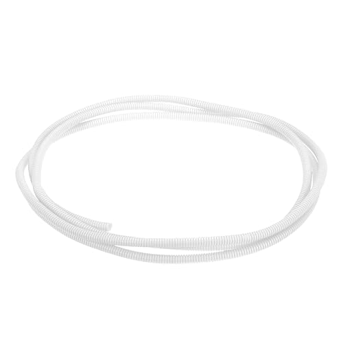 MECCANIXITY Plastic Split Wire Loom Tubing 1/4"(6.5mm) ID 10FT(3.0m), White - color: White, size: 1/4"(6.5mm) ID x 10FT(3.0m)