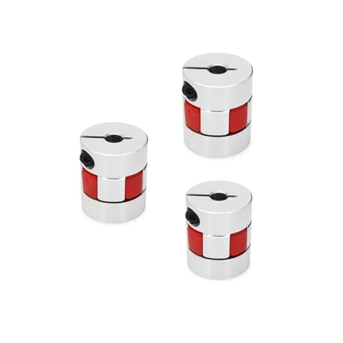 CNCTOPBAOS 3Pcs 8x10mm Plum Jaw Shaft Coupling Servo Stepper Motor Coupler