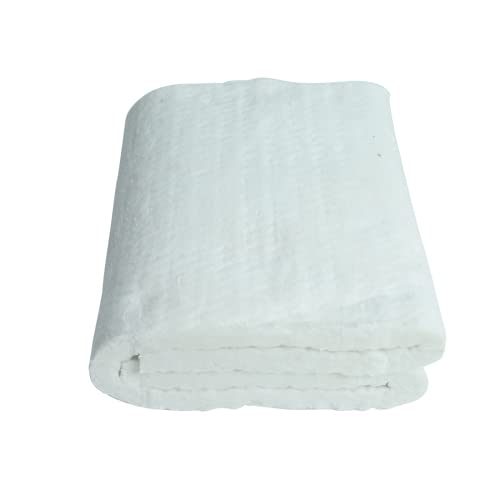1"x24"x48",2400F Ceramic Fiber Fireproof Insulation Blanket, Applicable to Furnace, forging, kiln and Stove - size: 1inch (Thick) x24inch x48inch